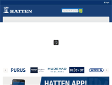 Tablet Screenshot of hatten.dk